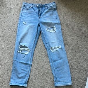 American Eagle Outfitters Blue Boyfriend Jeans Vintage Distressed